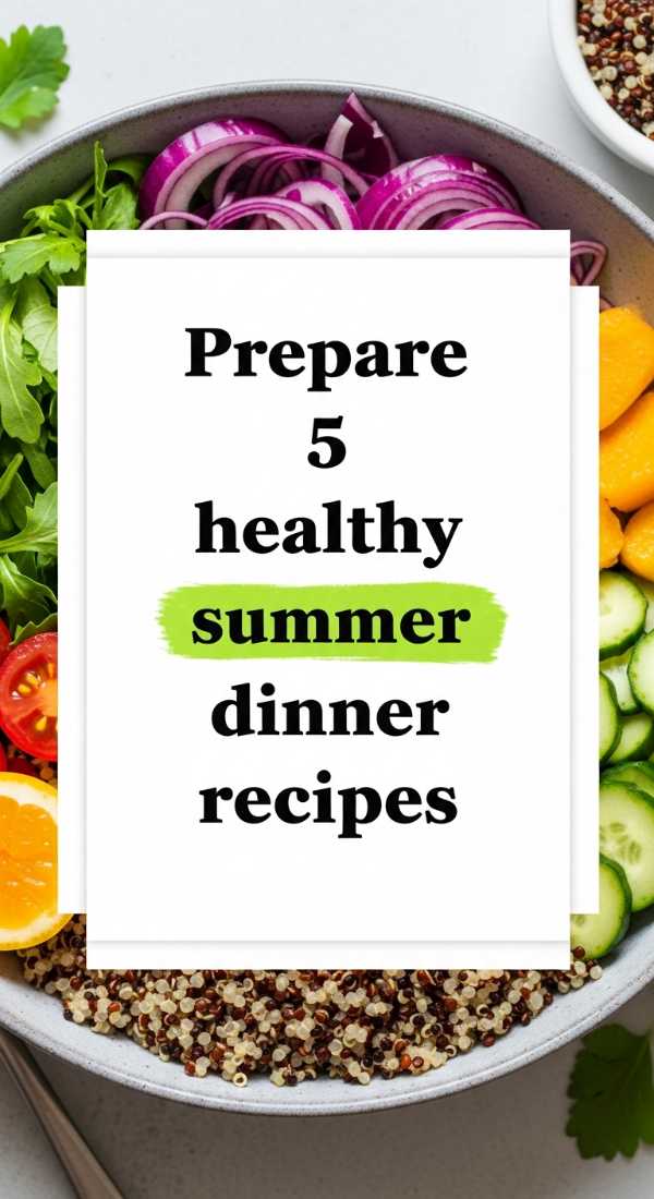 Beat the Heat: Your Essential Summer Cookbook for Stress-Free Dining Prepare 5 Healthy Summer Dinner Recipes 6a070b7816acc