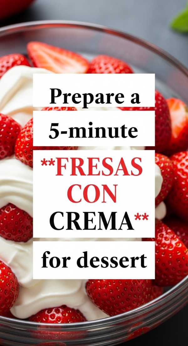Prepare 5 Minute Fresas Con Crema For Dessert 6a06e6feb9e16