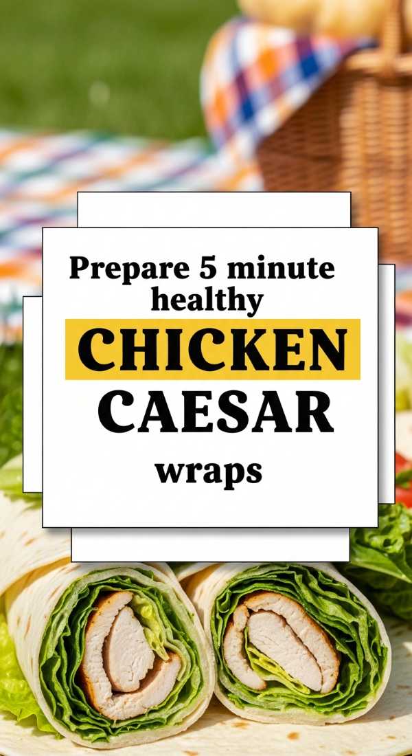 Prepare 5 Minute Healthy Chicken Caesar Wraps 6a00181073328