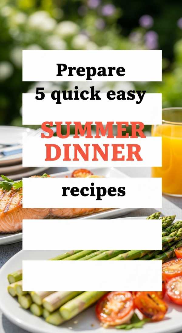 Prepare 5 Quick Easy Summer Dinner Recipes 6a06cbd077aff