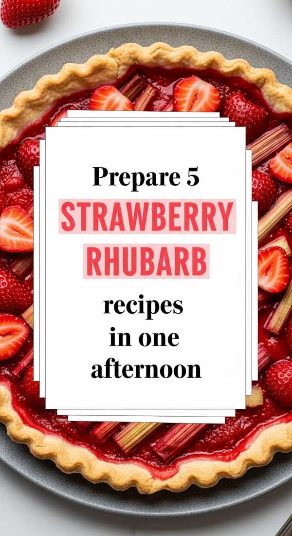 Prepare 5 Strawberry Rhubarb Recipes In One Afternoon 69f47c706262f