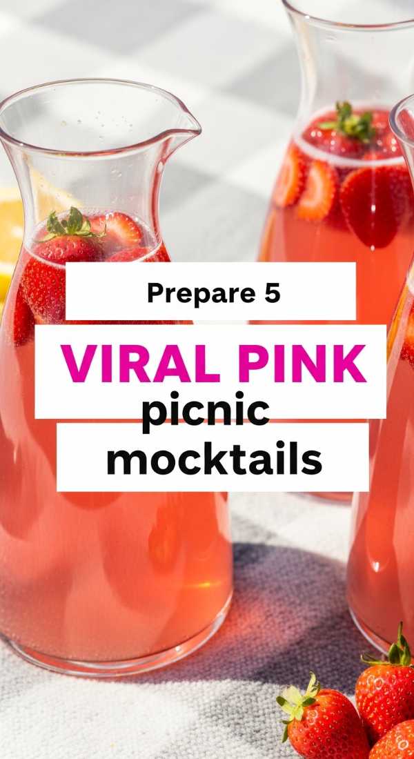 Picnic Goals: 7 Secrets to Hosting an Instagram-Worthy Outdoor Soiree Prepare 5 Viral Pink Picnic Mocktails 6a057d930fd02