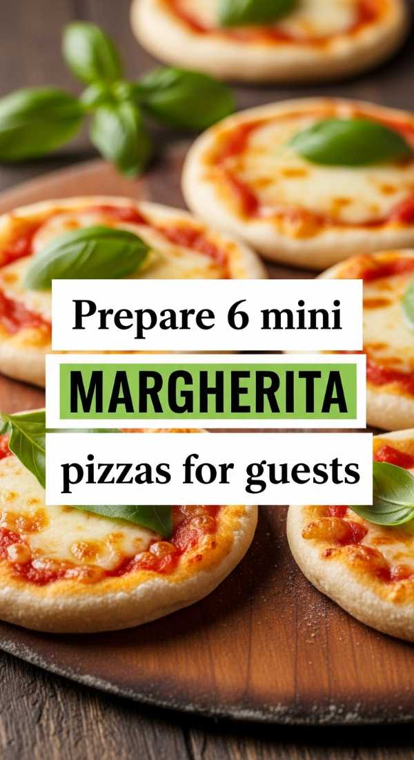 Prepare 6 Mini Margherita Pizzas For Guests 69f5dcb05c4ea