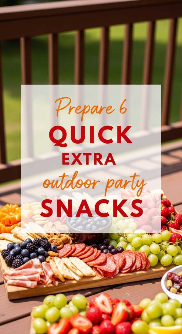 Sun, Seats, and Snacks: The Ultimate Outdoor Party Playbook Prepare 6 Quick Outdoor Party Snacks 6a157ca8576c7