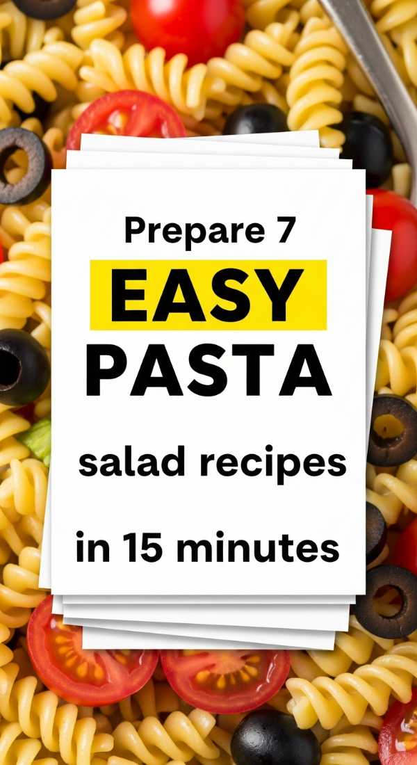 Prepare 7 Easy Pasta Salad Recipes In 15 Minutes 6a06bc58c0849