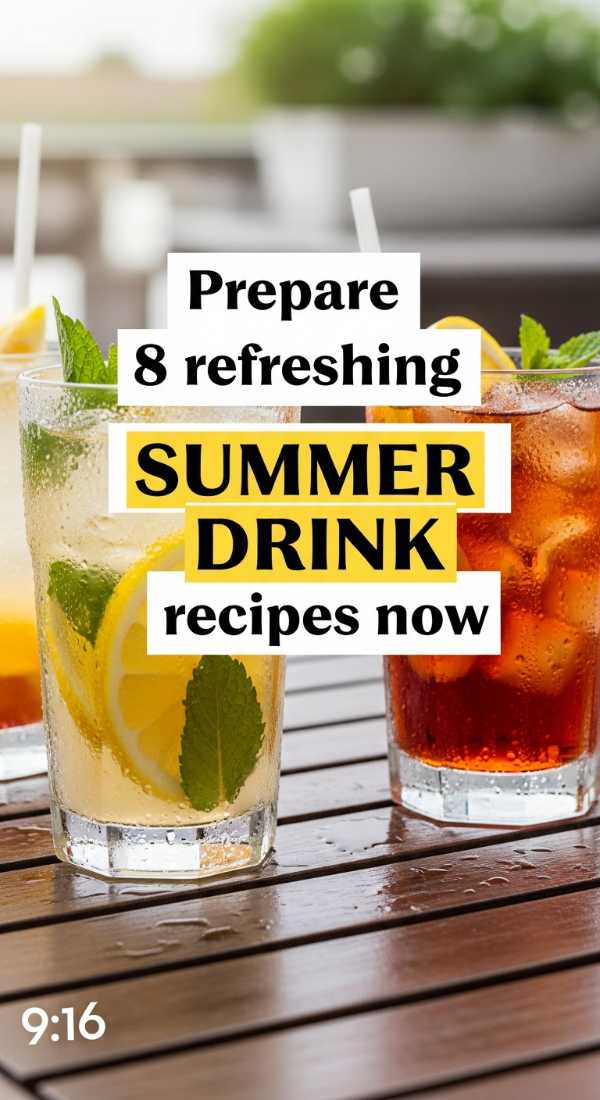 Beat the Heat: Your Guide to Effortless Summer Entertaining Prepare 8 Refreshing Summer Drink Recipes Now 6a00181fe6236
