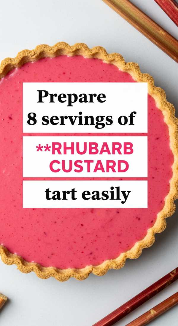 Prepare 8 Servings Of Rhubarb Custard Tart Easily 69fd88ac624f6