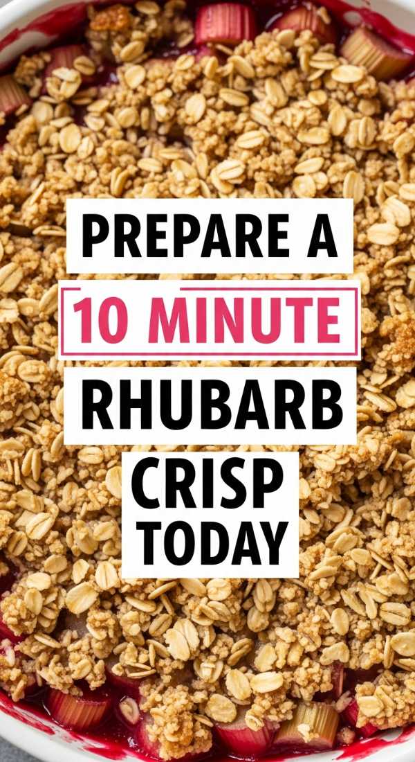 From Garden to Table: The Best Rhubarb Recipes for Harvest Season Prepare A 10 Minute Rhubarb Crisp Today 69fd8a99f0398