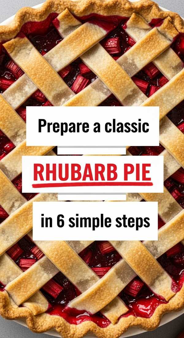 Prepare A Classic Rhubarb Pie In 6 Simple Steps 6a06e7026e9cd