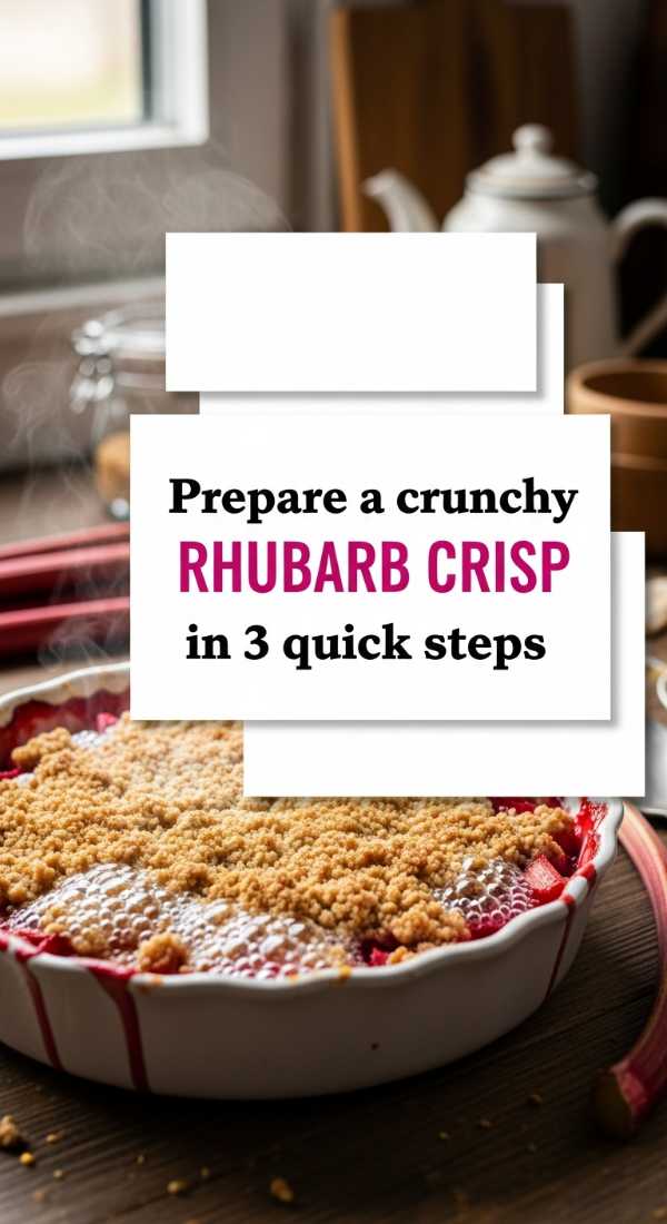 The Sweet & Tangy Duo: Ultimate Strawberry Rhubarb Dessert Masterclass Prepare A Crunchy Rhubarb Crisp In 3 Quick Steps 69fd8ca1d8ebd