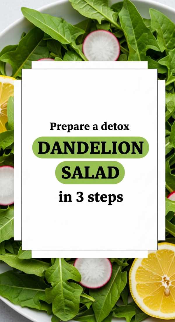 Prepare A Detox Dandelion Salad In 3 Steps 69f47b47adcd4