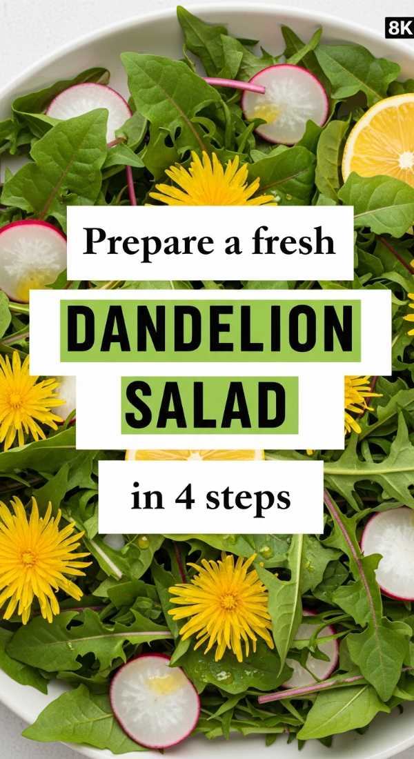 Prepare A Fresh Dandelion Salad In 4 Steps 69f59f7b00f30