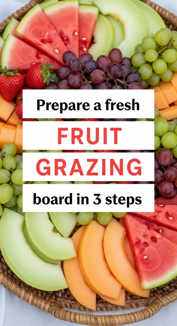 Sun, Snacks, and Style: Your Complete Manual for the Best Picnic Party Ever Prepare A Fresh Fruit Grazing Board In 3 Steps 6a005676171b3