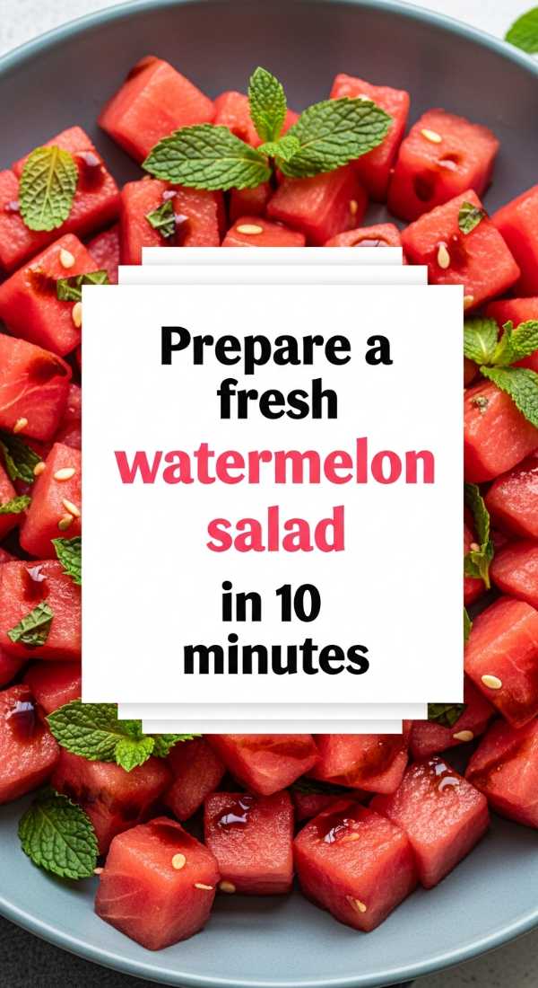 Prepare A Fresh Watermelon Salad In 10 Minutes 6a070b4b15d78