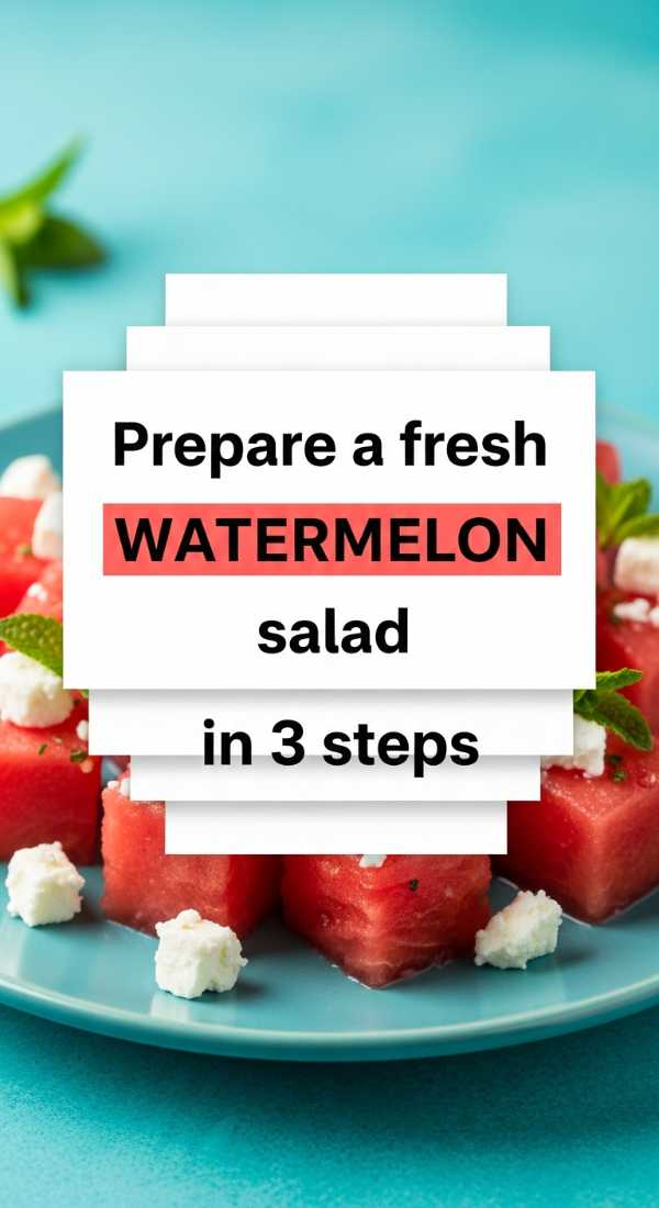Prepare A Fresh Watermelon Salad In 3 Steps 6a06cda2500b5