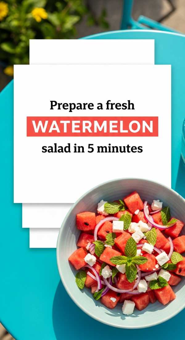 Prepare A Fresh Watermelon Salad In 5 Minutes 6a1093815f58b