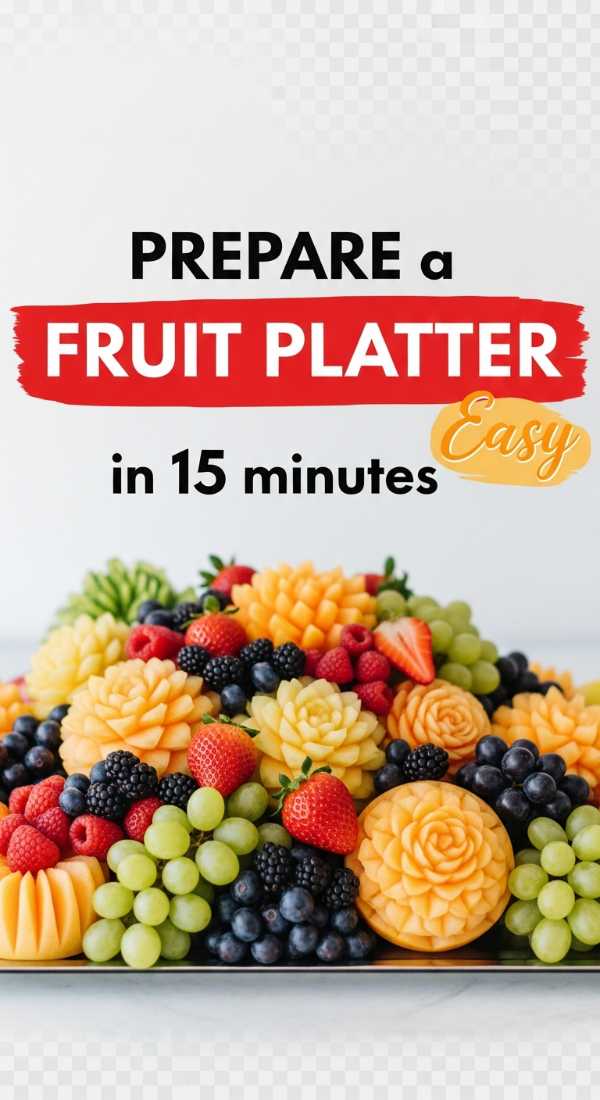 Prepare A Fruit Platter For 20 People In 15 Minutes 69fae91213445