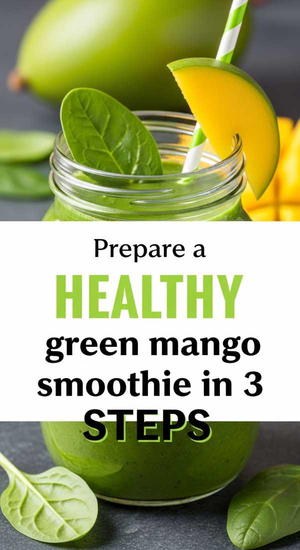 Prepare A Healthy Green Mango Smoothie In 3 Steps 69f47b3c2cc09