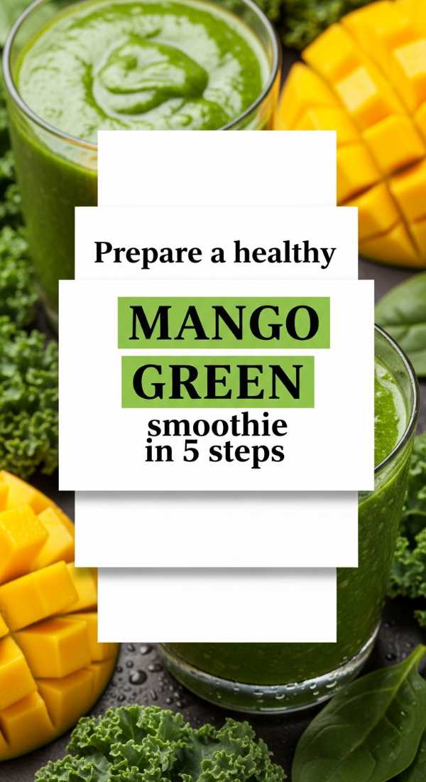 Prepare A Healthy Mango Green Smoothie In 5 Steps 69f47a0aa16a2