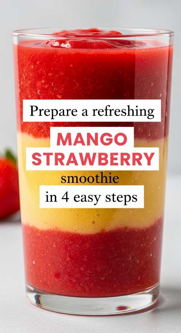 Prepare A Refreshing Mango Strawberry Smoothie In 4 Easy Steps 69f47c64079b4