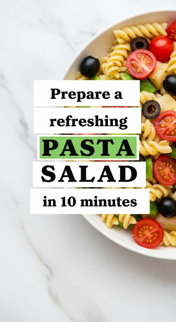 Prepare A Refreshing Pasta Salad In 10 Minutes 6a070ced20264