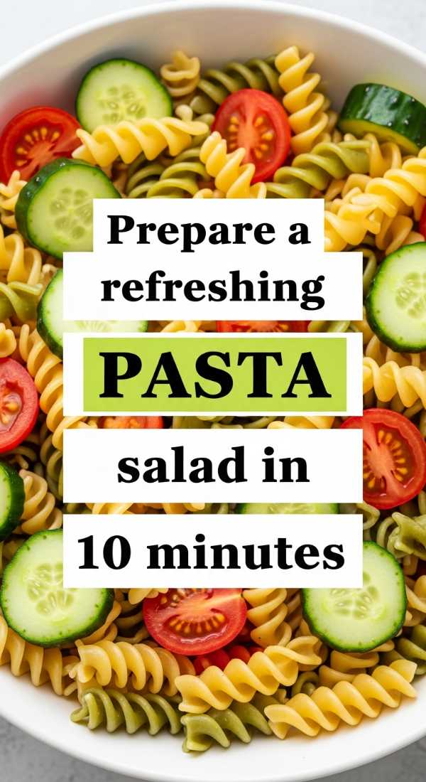 Prepare A Refreshing Pasta Salad In 10 Minutes 6a109530961c8