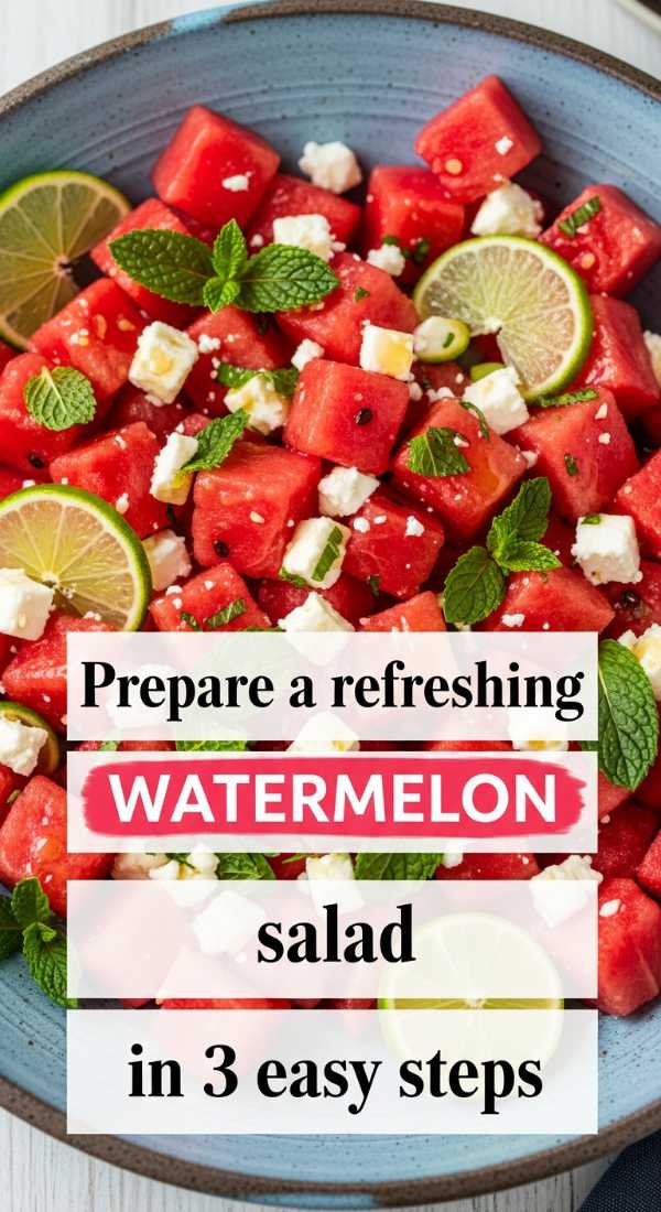 Prepare A Refreshing Watermelon Salad In 3 Easy Steps 6a06bded86420