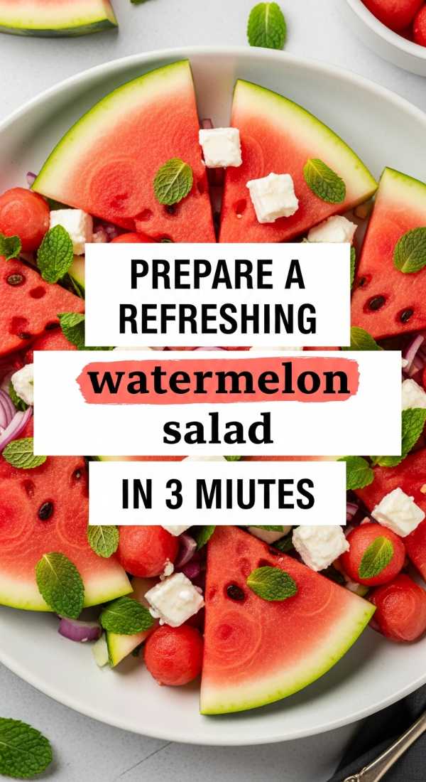 Prepare A Refreshing Watermelon Salad In 3 Minutes 6a06bdc325dc6