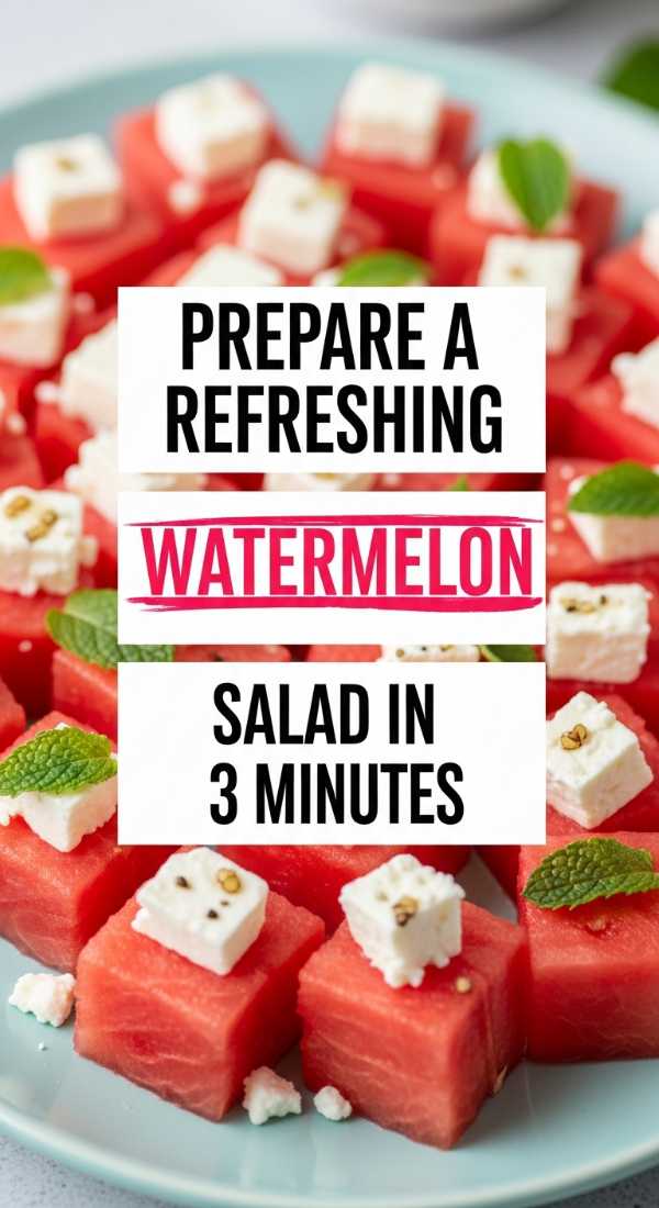 Prepare A Refreshing Watermelon Salad In 3 Minutes 6a06cdaf7c9b0