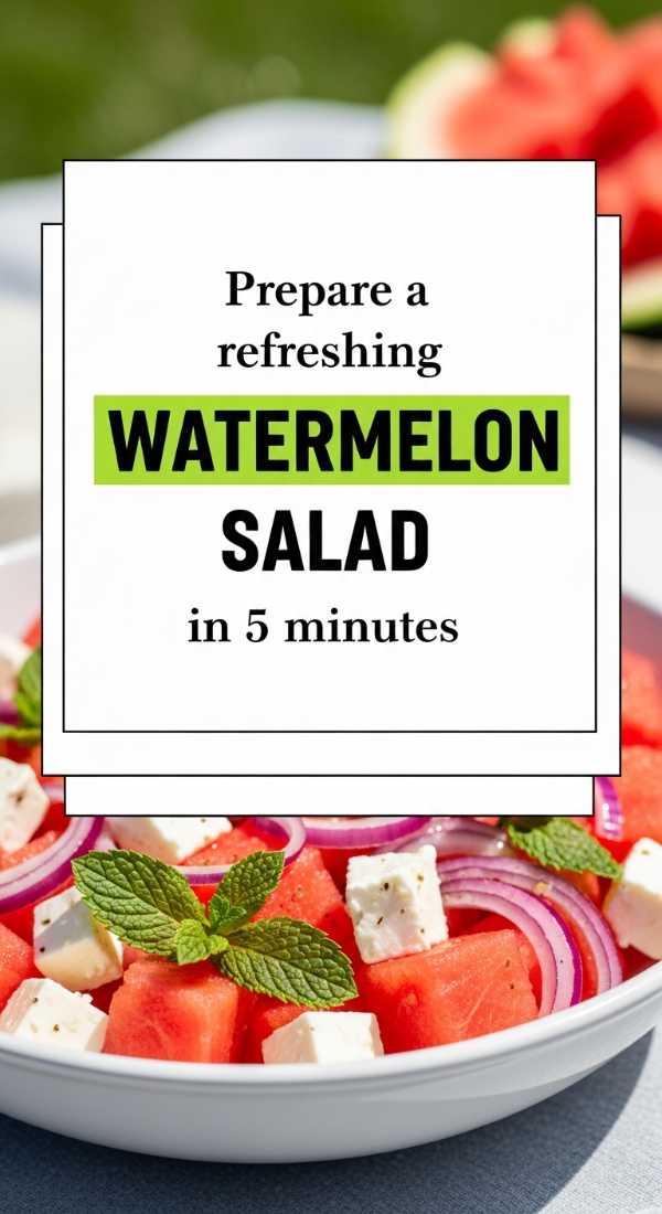 Prepare A Refreshing Watermelon Salad In 5 Minutes 6a070b4642da9