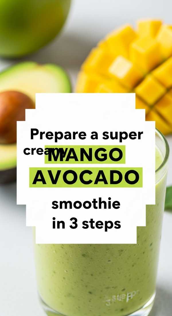 Prepare A Super Creamy Mango Avocado Smoothie In 3 Steps 69f47a0b69d0e