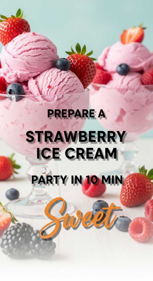 Prepare A Sweet Strawberry Ice Cream Theme Birthday Party In 10 Minutes 6a157afede13a