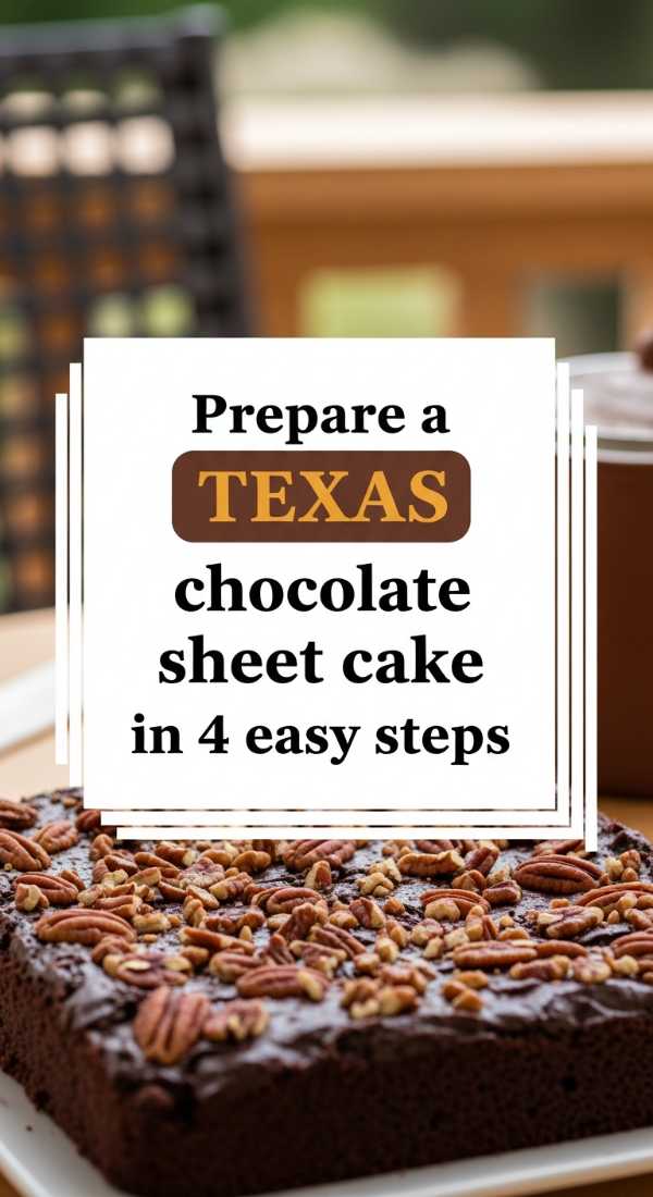 Beat the Heat: Refreshing Recipes for Your Best Summer Ever Prepare A Texas Chocolate Sheet Cake In 4 Easy Steps 6a070b58b1ebc