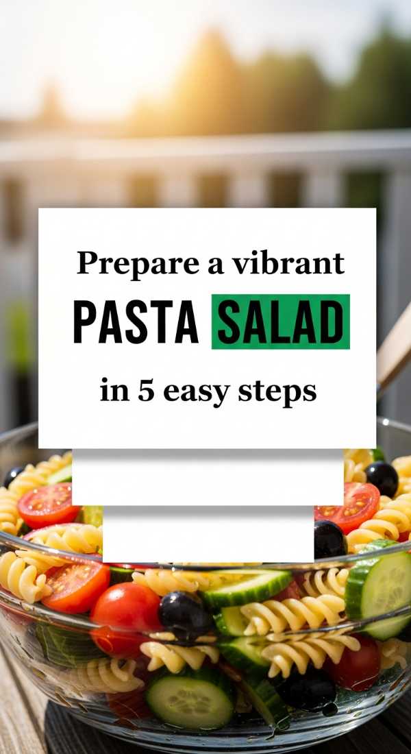 Prepare A Vibrant Pasta Salad In 5 Easy Steps 6a06cfe593822