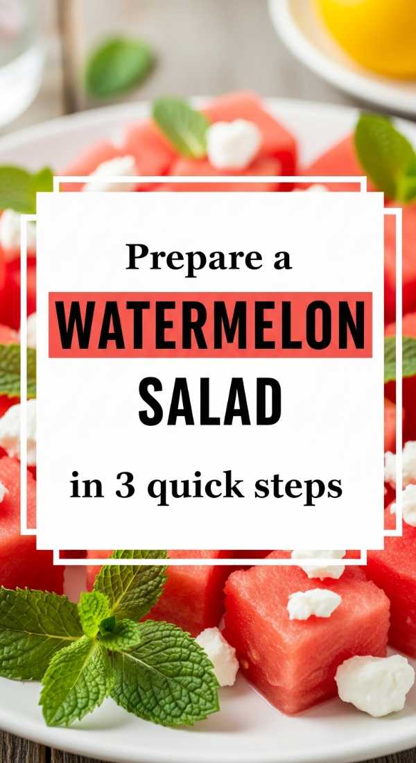 Sizzle & Chill: The Ultimate Summer Recipe Handbook Prepare A Watermelon Salad In 3 Quick Steps 6a10953e1e4e0