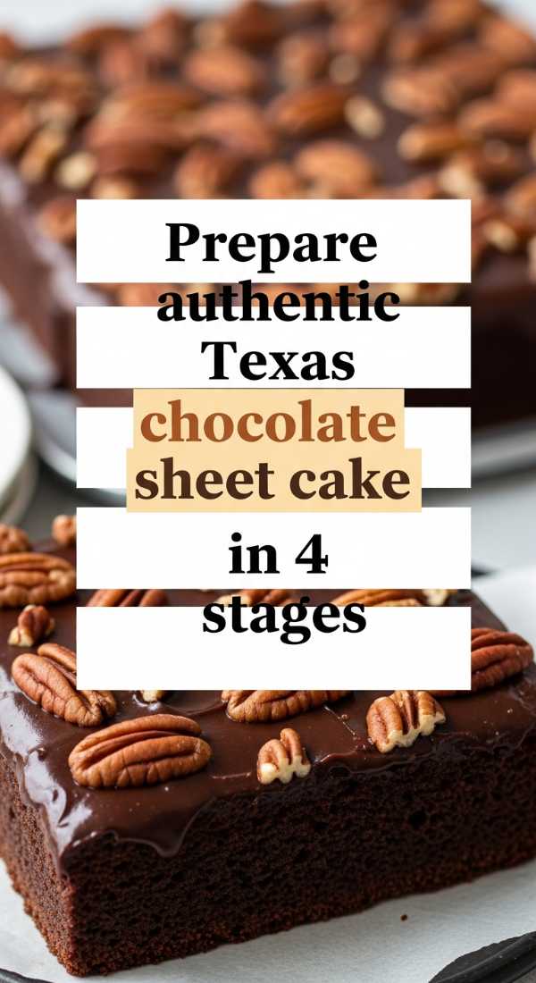 Prepare Authentic Texas Chocolate Sheet Cake In 4 Stages 6a06bdd7d89d7