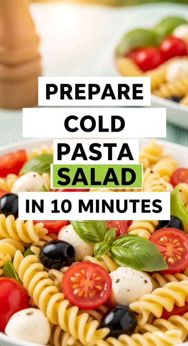 Prepare Cold Pasta Salad In 10 Minutes 6a06cfeed77c5
