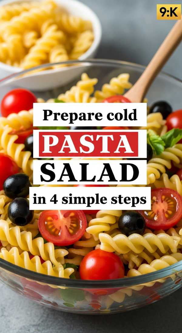 Prepare Cold Pasta Salad In 4 Simple Steps 6a070372e0310