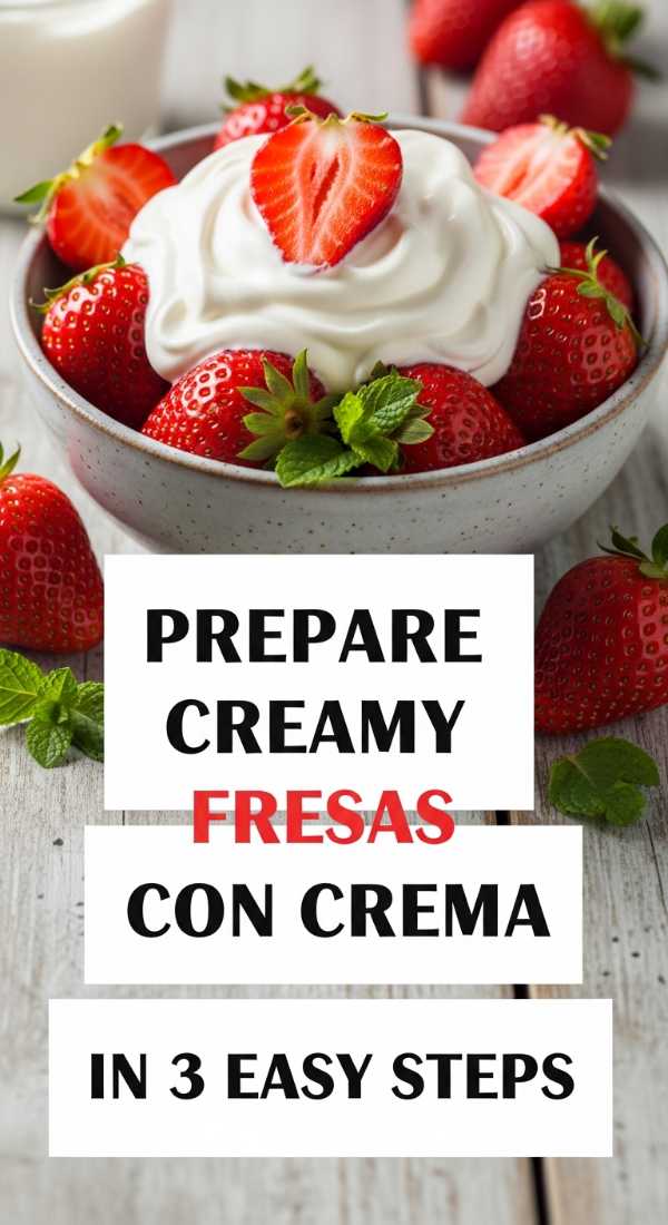 Prepare Creamy Fresas Con Crema In 3 Easy Steps 6a06c1eec16c9