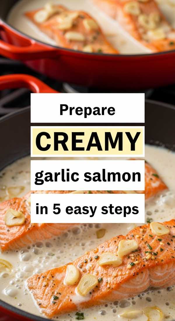 Prepare Creamy Garlic Salmon In 5 Easy Steps 6a04224d84b51