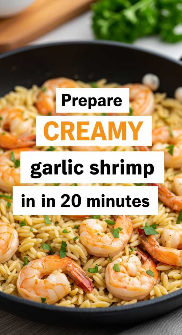 Prepare Creamy Garlic Shrimp Orzo In 20 Minutes 6a0170ac9b0b7