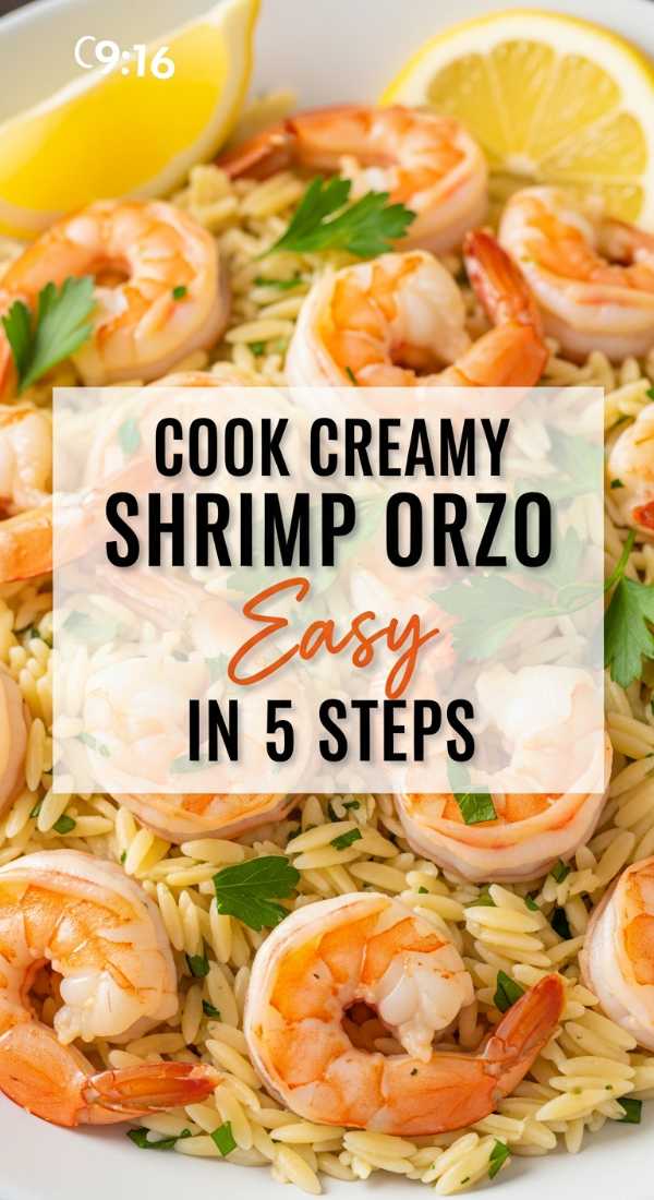 Prepare Creamy Lemon Shrimp Orzo In 5 Easy Steps 69f5d4aa1a505