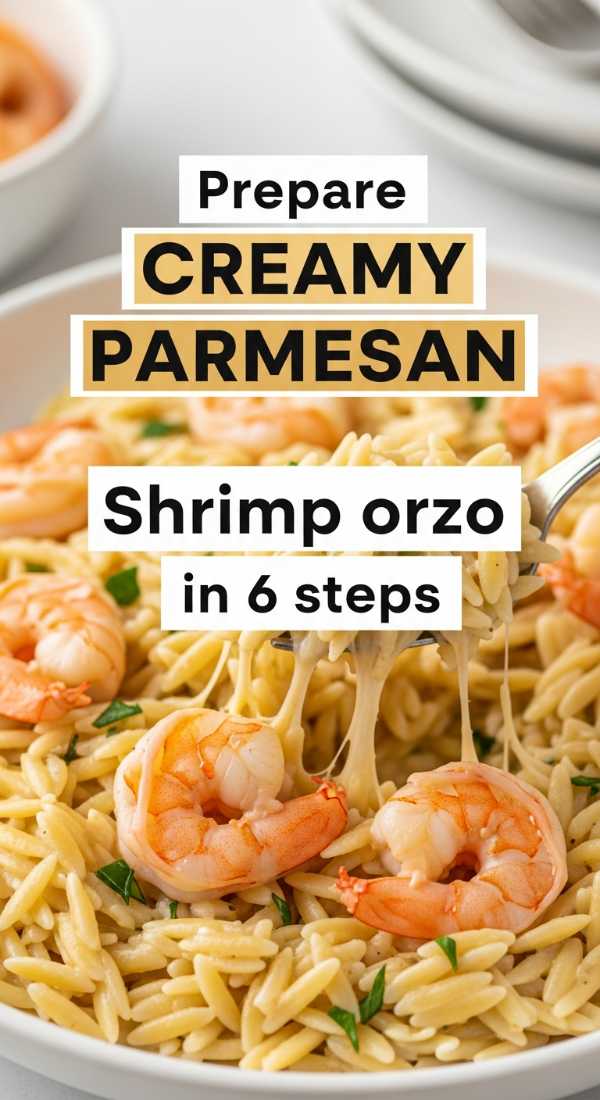 Prepare Creamy Parmesan Shrimp Orzo In 6 Steps 69f47b40a9819