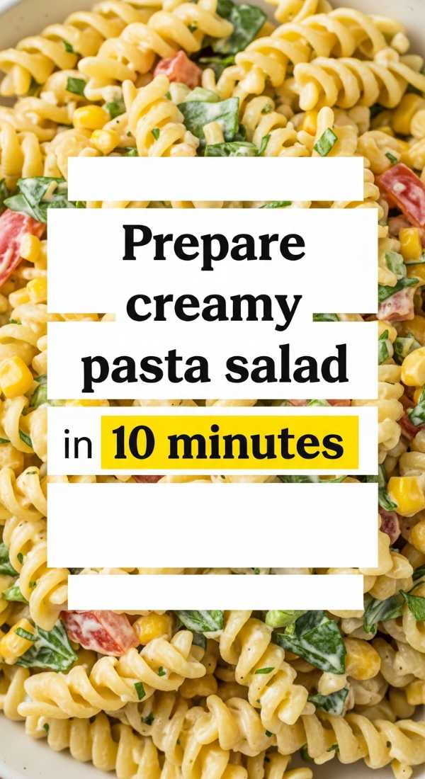 Prepare Creamy Pasta Salad In 10 Minutes 6a10965fa111e