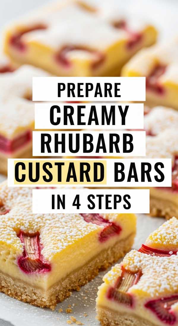 Prepare Creamy Rhubarb Custard Bars In 4 Steps 69f4426533a58
