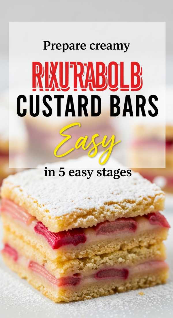 Prepare Creamy Rhubarb Custard Bars In 5 Easy Stages 69f86362d23b8