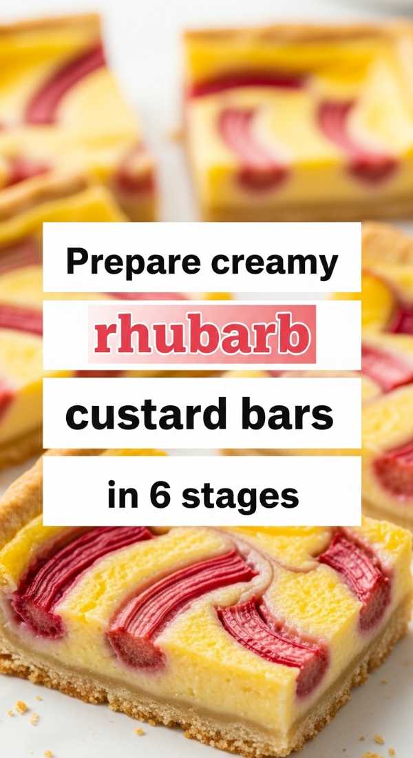 Prepare Creamy Rhubarb Custard Bars In 6 Stages 69fd8c97c5a39
