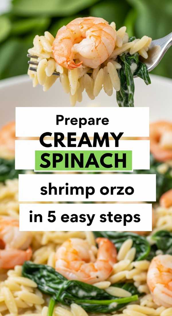 Prepare Creamy Spinach Shrimp Orzo In 5 Easy Steps 6a001049f201c