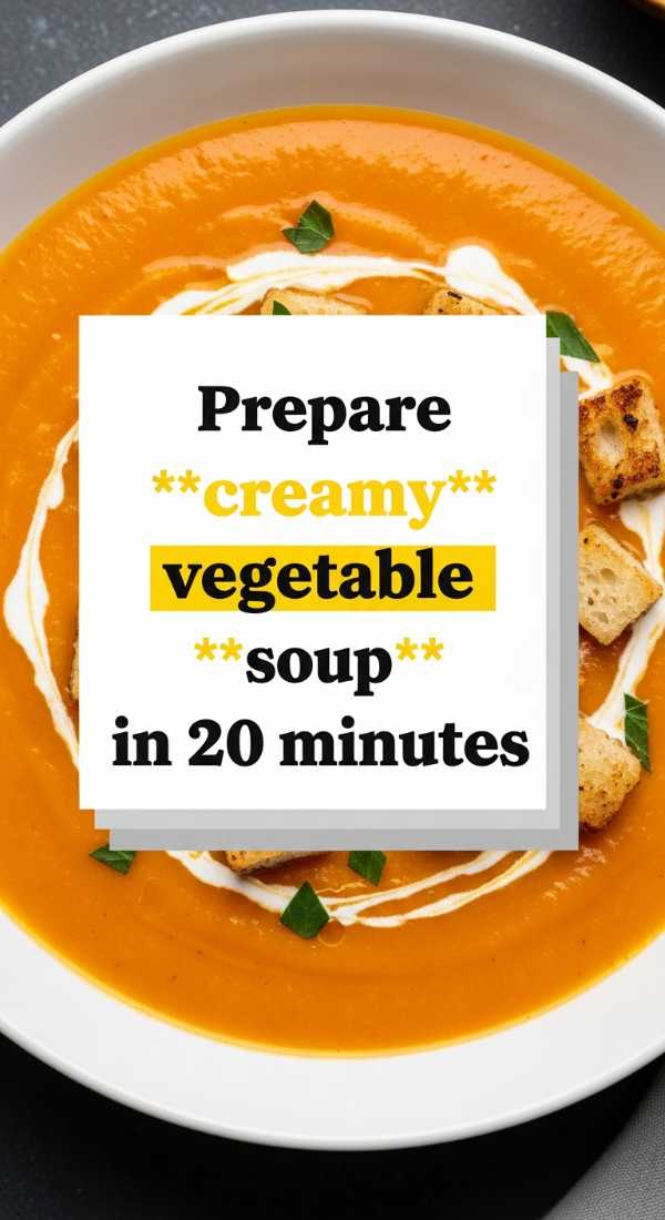 Prepare Creamy Vegetable Soup In 20 Minutes 6a04152096268