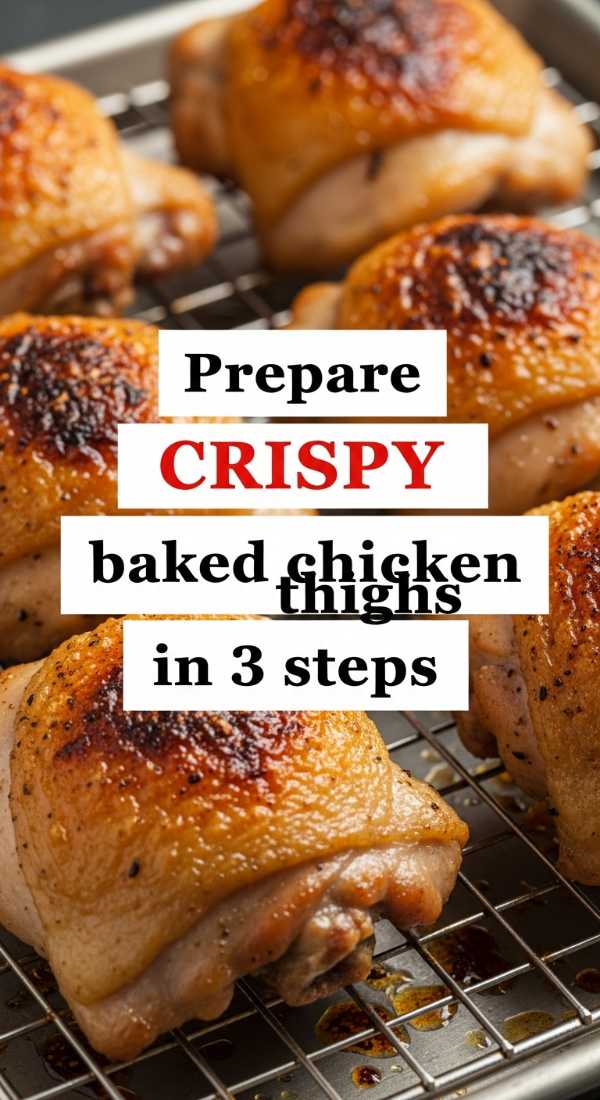 Prepare Crispy Baked Chicken Thighs In 3 Steps 6a041b16ea7a9